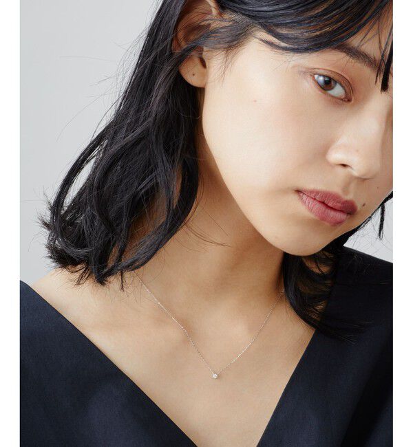 Jouete「K18WG ダイヤモンド ネックレス」|ネックレス|