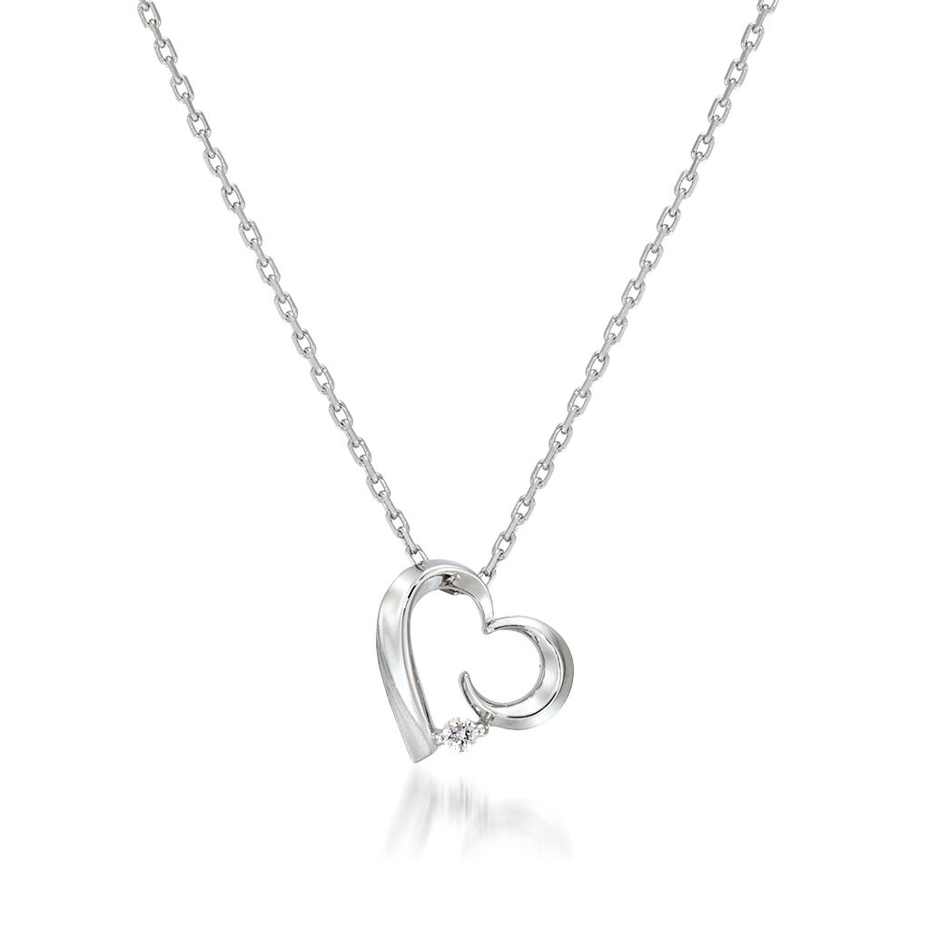 STAR JEWELRY「HEART MOON」|ネックレス|シルバー