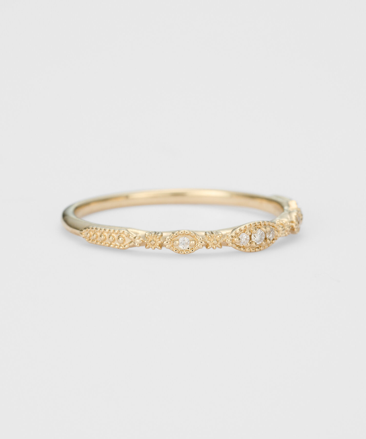 agete「K10ダイヤモンドリング（0.02ct）」|リング|