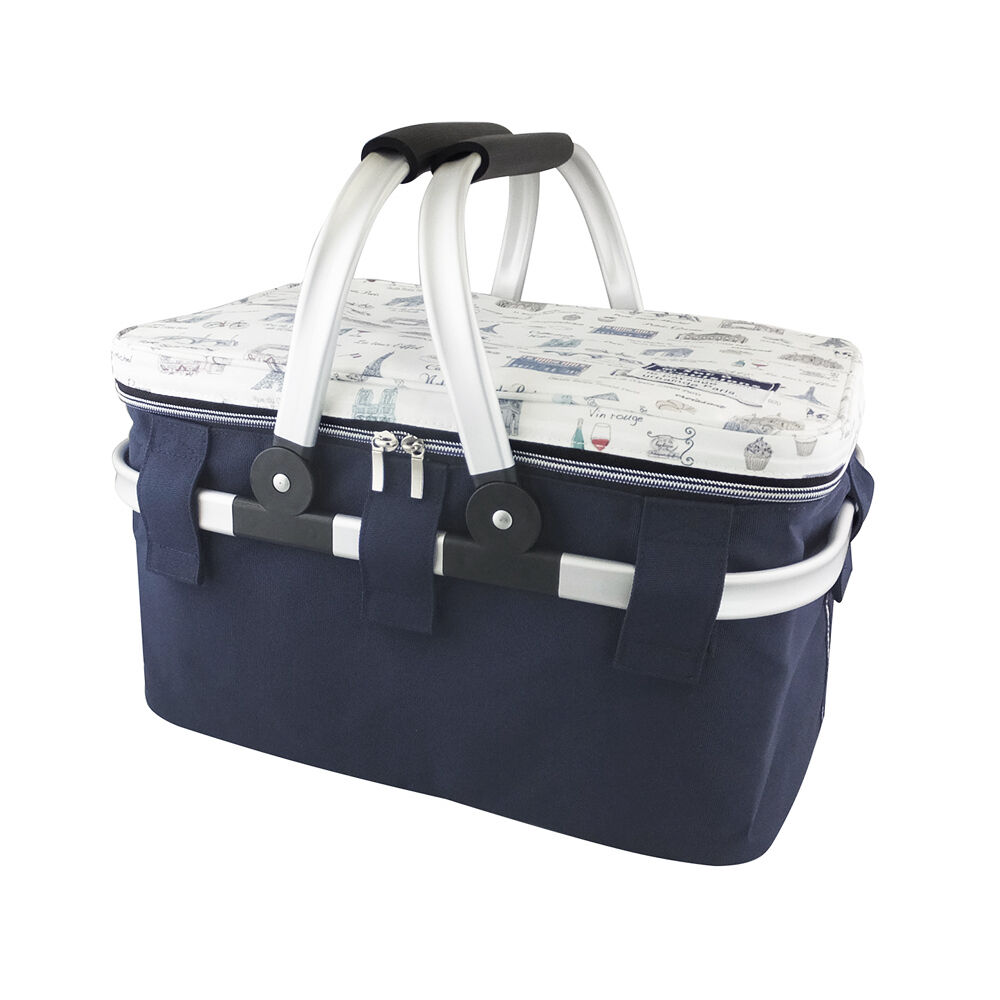 BACKYARD FAMILY「保冷バスケット おしゃれ 通販 保冷バッグ 大容量 丈夫 クーラーバスケット お弁当」|エコバッグ|ホワイト1