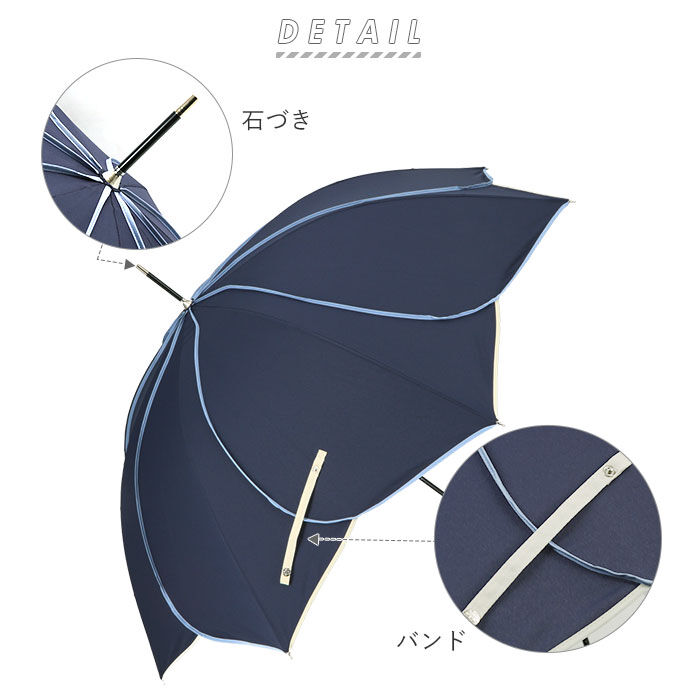 BACKYARD FAMILY「傘 レディース 長傘 通販 because 軽量 ブランド 日傘 晴雨兼用 uvカット 約」|傘|