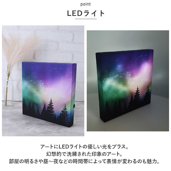 BACKYARD FAMILY「茶谷産業 LED キャンパスアート 通販 LEDキャンパスアート アートパネル パネル オブジェ」|その他|