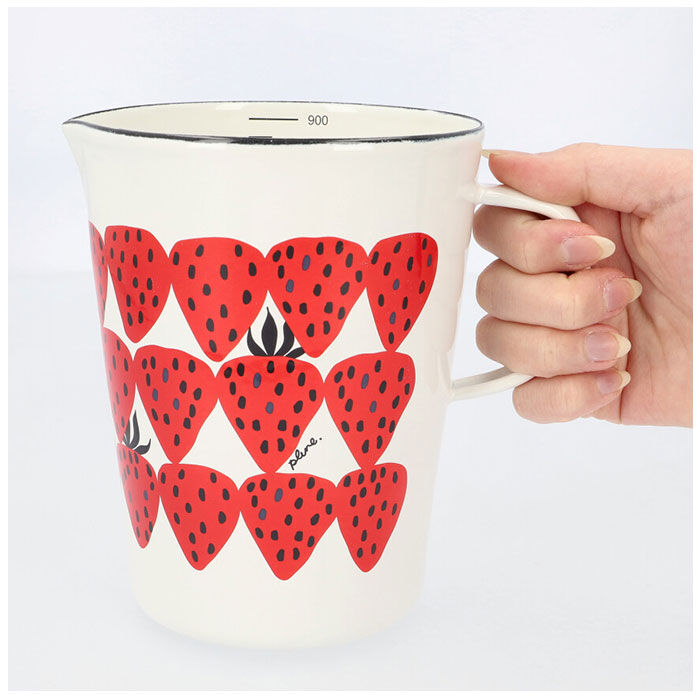 BACKYARD FAMILY「ホーロー 計量カップ Lサイズ 通販 メジャーカップ ほうろう 耐熱 ホーロー製 目盛り付き」|食器・キッチングッズ|