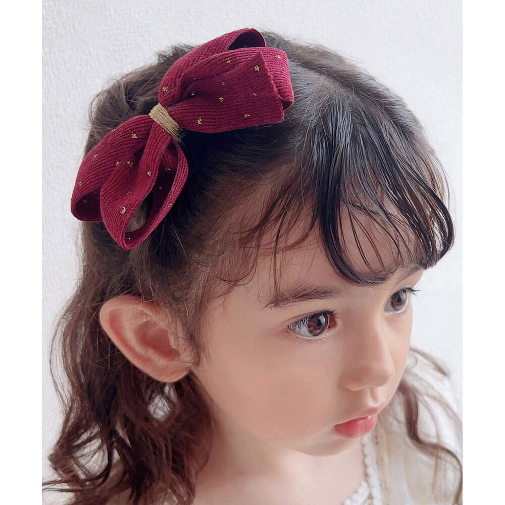 BACKYARD FAMILY「Rora ヘアクリップ キッズ 通販 アイリン ヘアークリップ 髪どめ 髪留め ヘアアクセサリー」|その他|レッド1