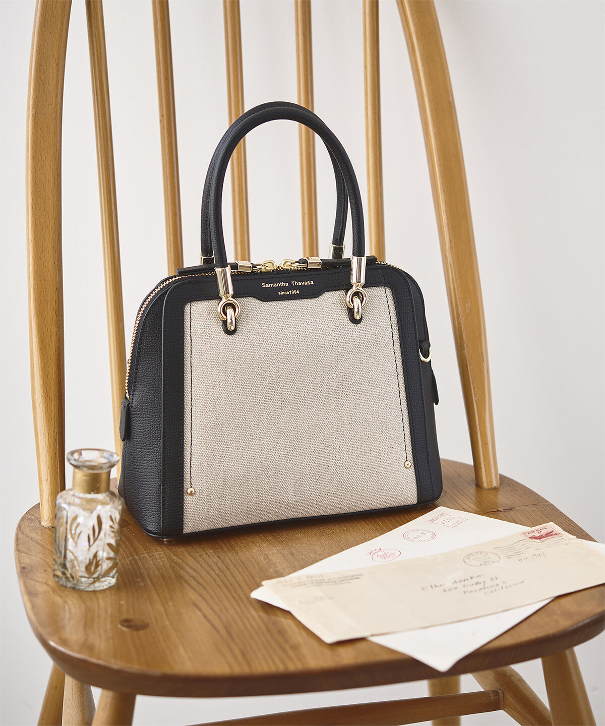 Samantha Thavasa「アベクトワ リネンハンドバッグ」|ハンドバッグ|