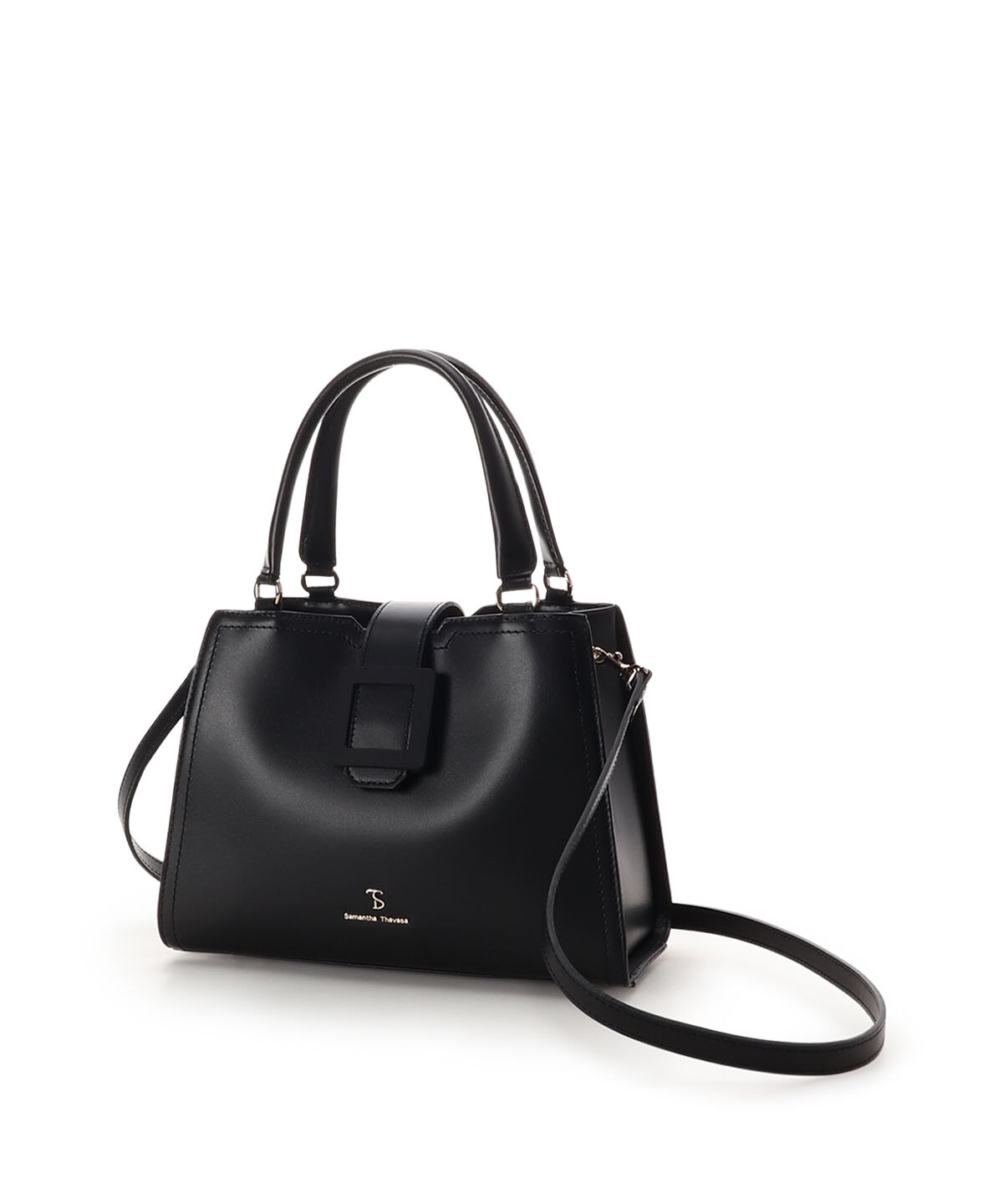 Samantha Thavasa「ベルトデザイン レザーハンドバッグ」|ハンドバッグ|