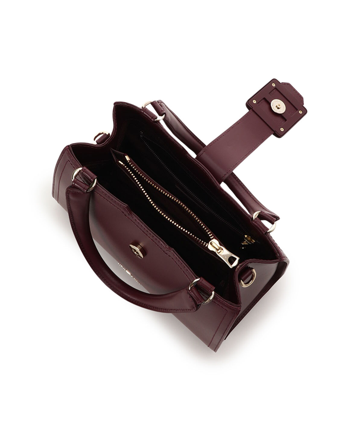 Samantha Thavasa「ベルトデザイン レザーハンドバッグ」|ハンドバッグ|