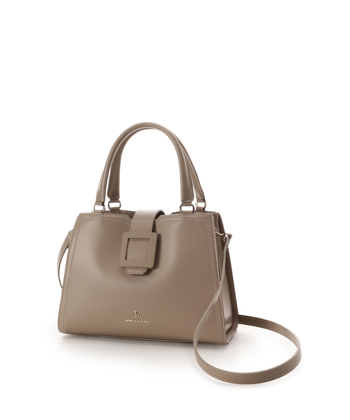 Samantha Thavasa「ベルトデザイン レザーハンドバッグ」|ハンドバッグ|
