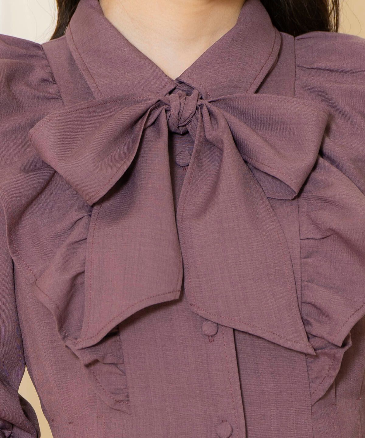 WILLSELECTION「タックウエストフリルシャツワンピース」|ワンピース|