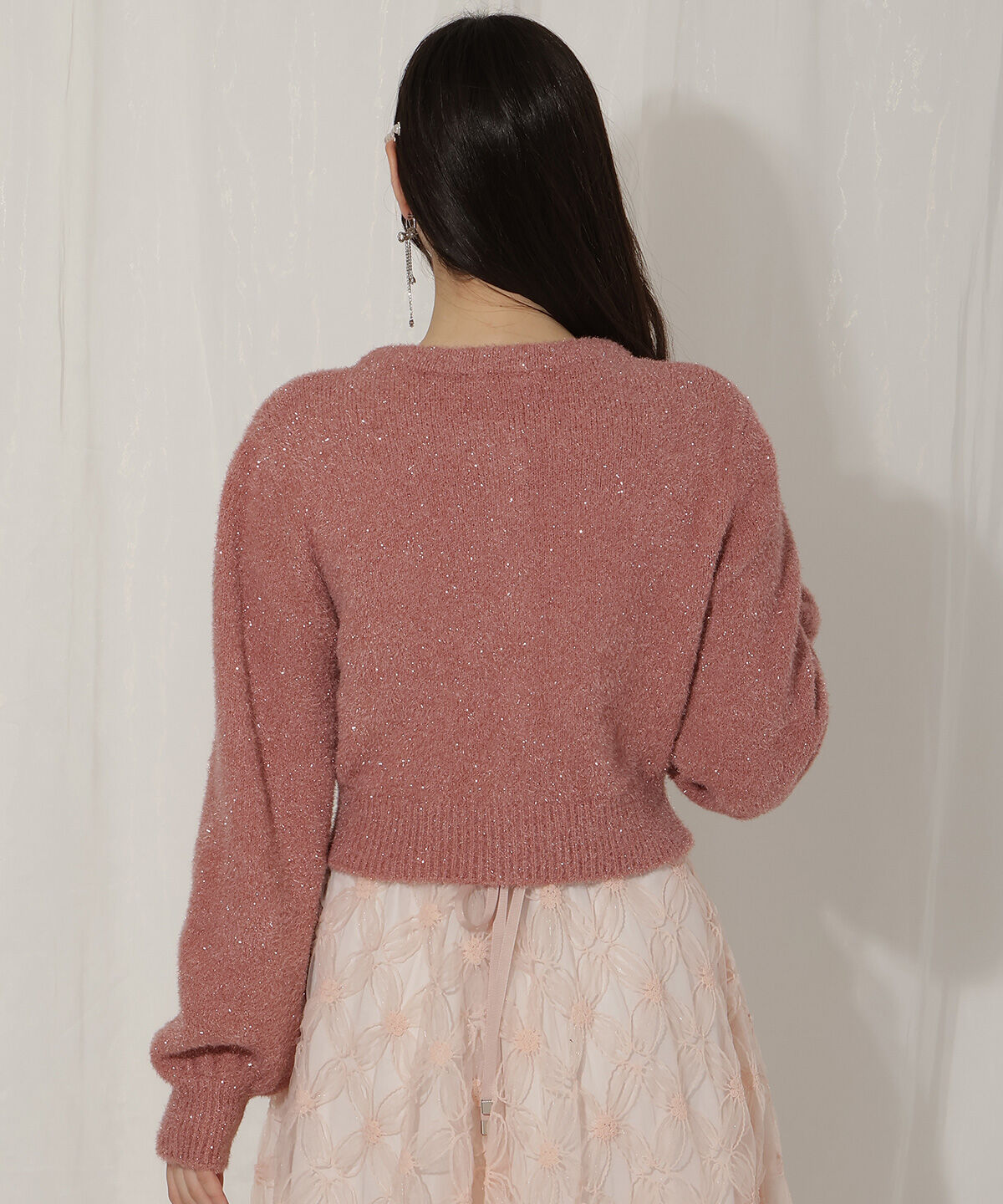 WILLSELECTION「パールボタンラメカーディガン」|カーディガン|