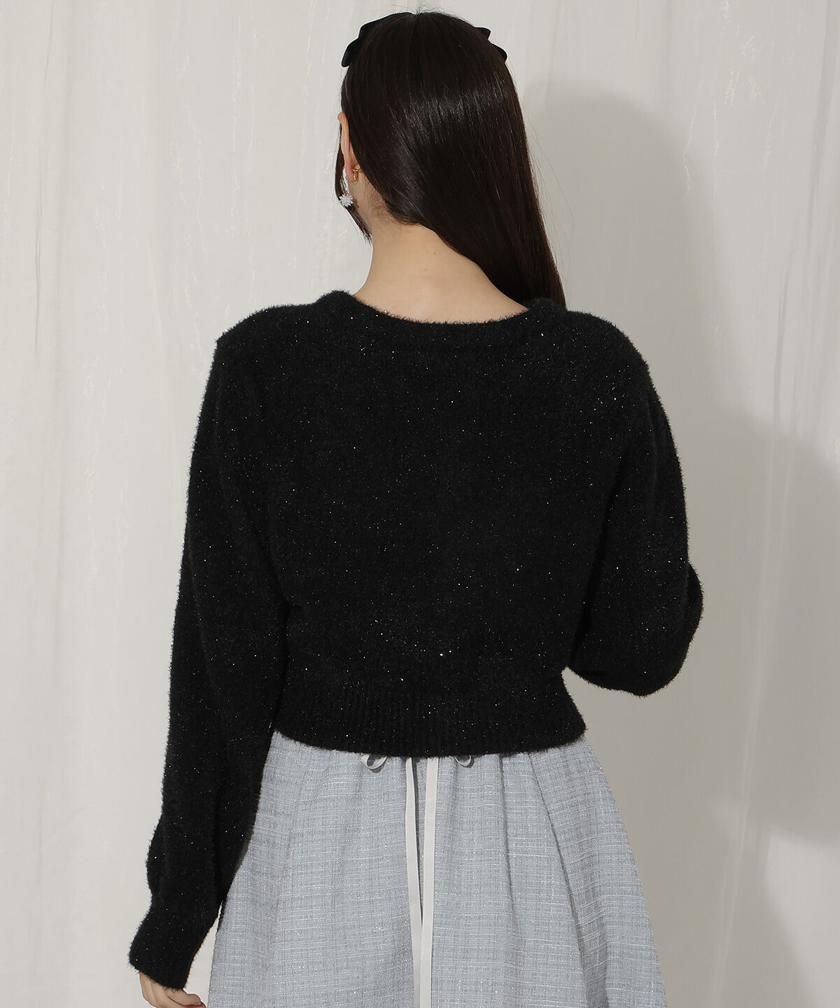 WILLSELECTION「パールボタンラメカーディガン」|カーディガン|