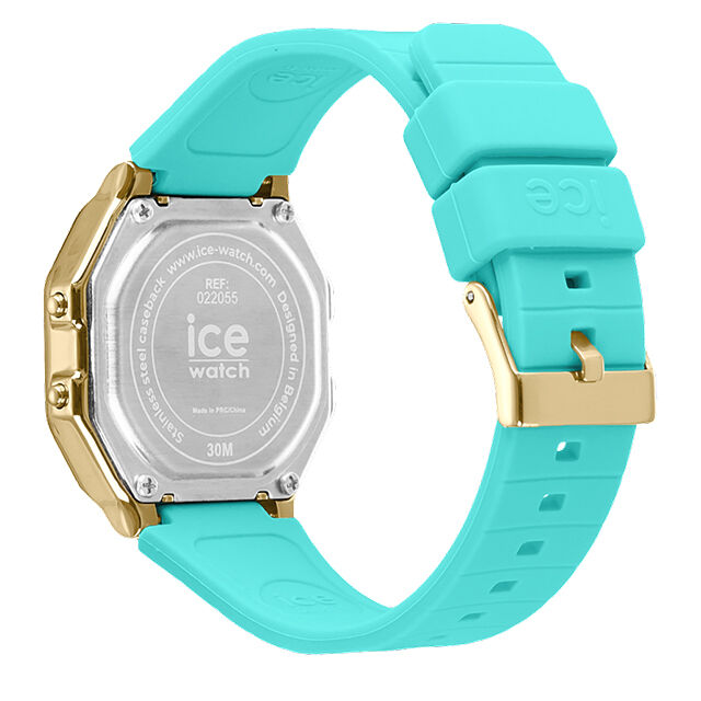 ICE-WATCH「〈ICE-WATCH(ｱｲｽｳｫｯﾁ)〉ICE digit retro ﾌﾞﾙｰ ｷｭﾗｿｰ ｽﾓｰﾙ」|腕時計|