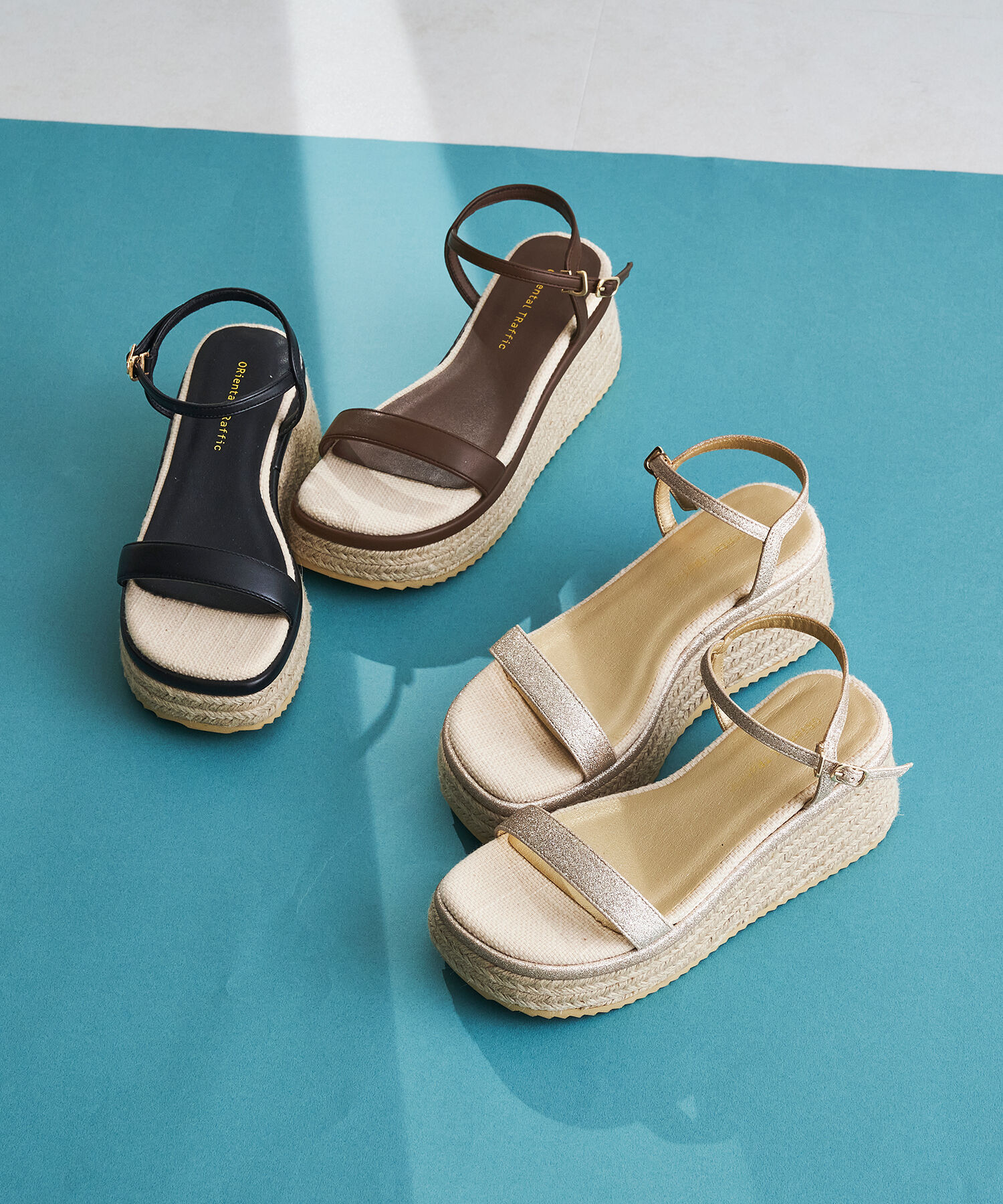 ORiental TRaffic「【アウトレット価格】厚底ジュートソールサンダル/41224 厚底 サンダル 人気 トレンド 売れてる」|サンダル|