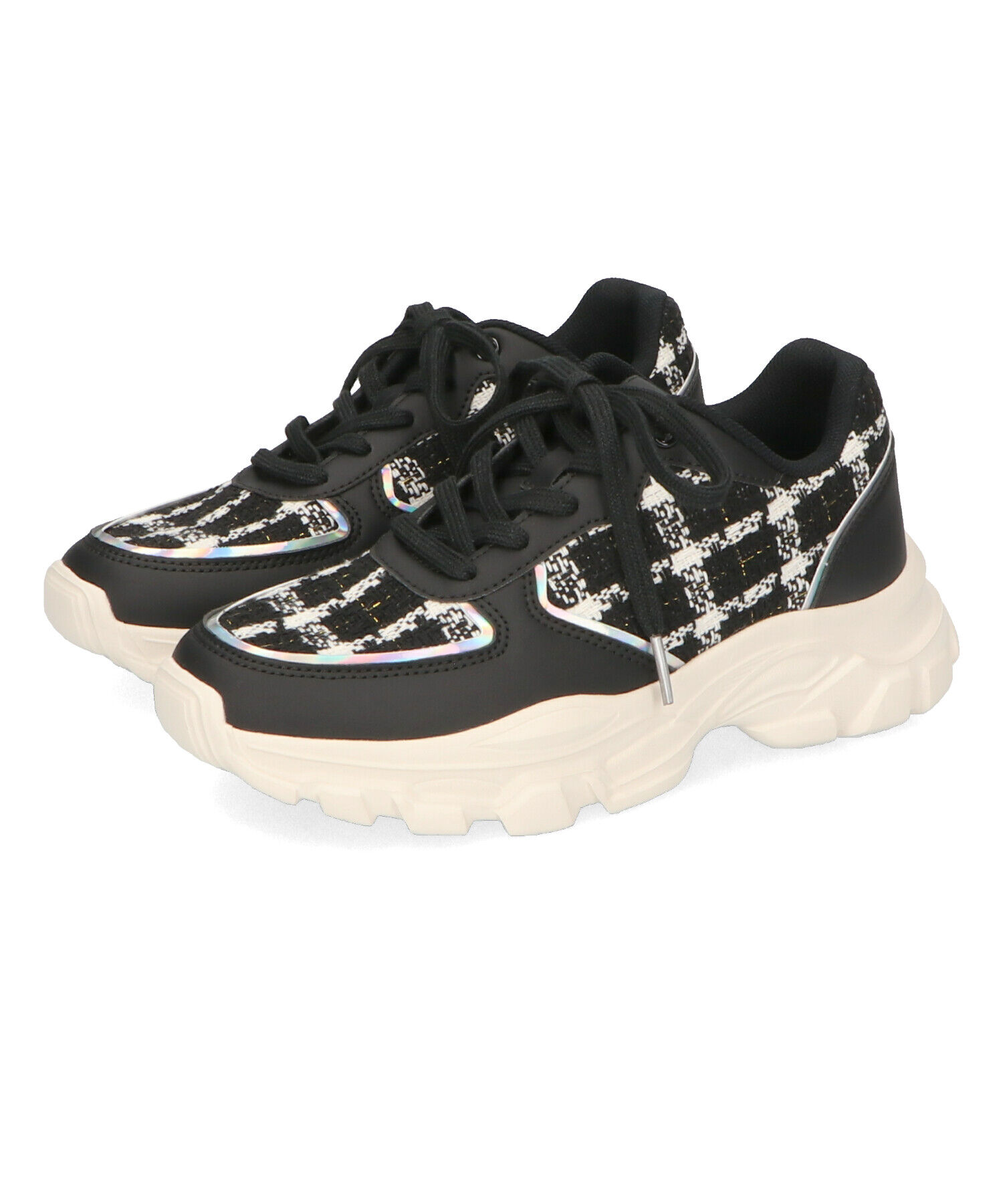 ORiental TRaffic「2WAYシューレースツイードスニーカー/OT3746」|スニーカー|