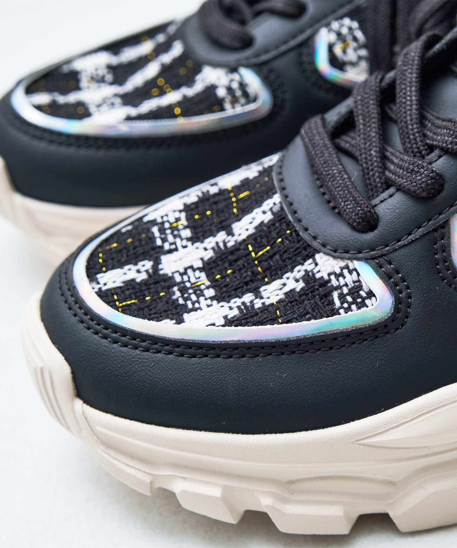 ORiental TRaffic「2WAYシューレースツイードスニーカー/OT3746」|スニーカー|