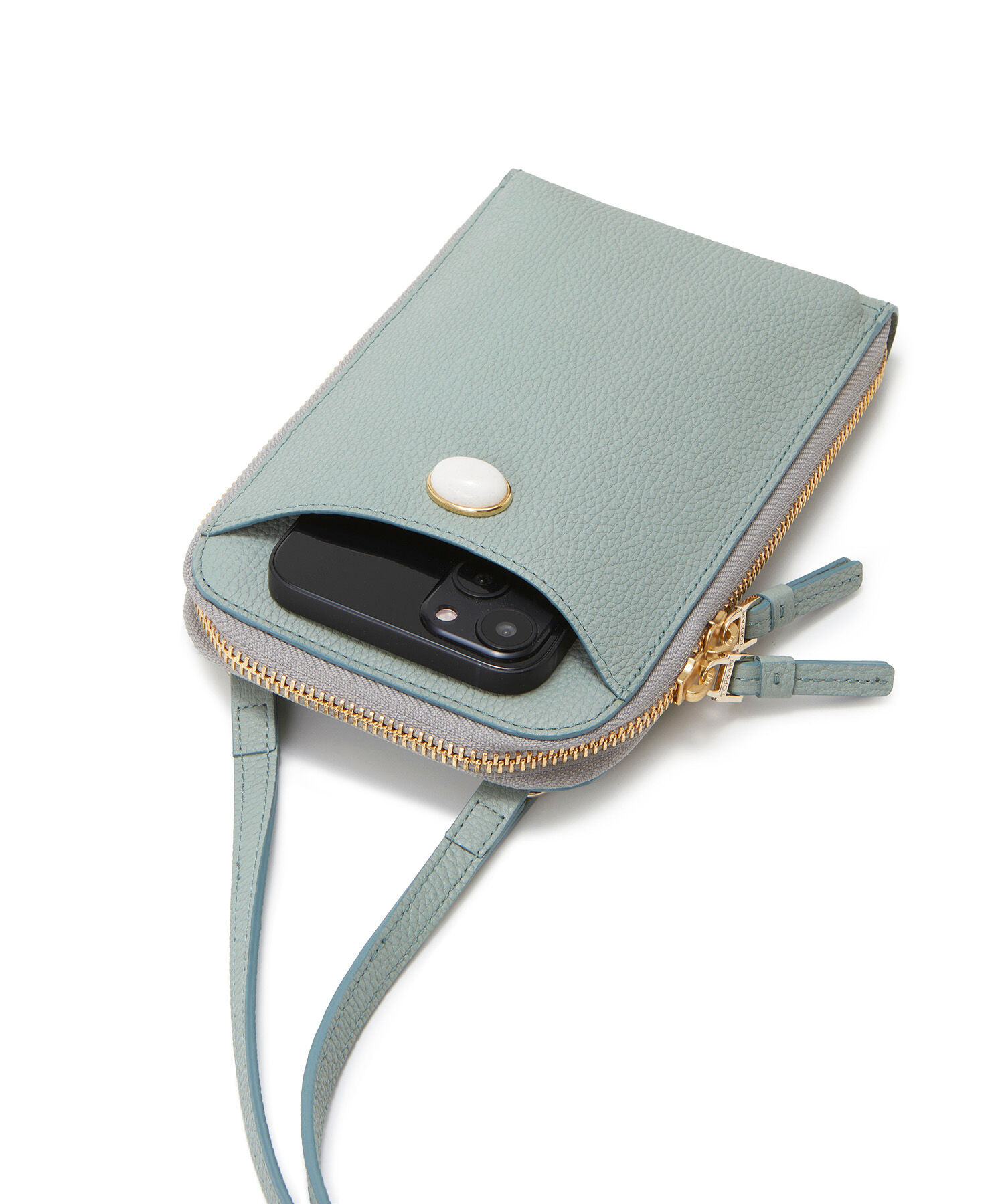 TOPKAPI 「【TOPKAPI】 gemdrops ジェムドロップ ミニエンボスレザー 天然石 スマホショルダー」|トートバッグ|