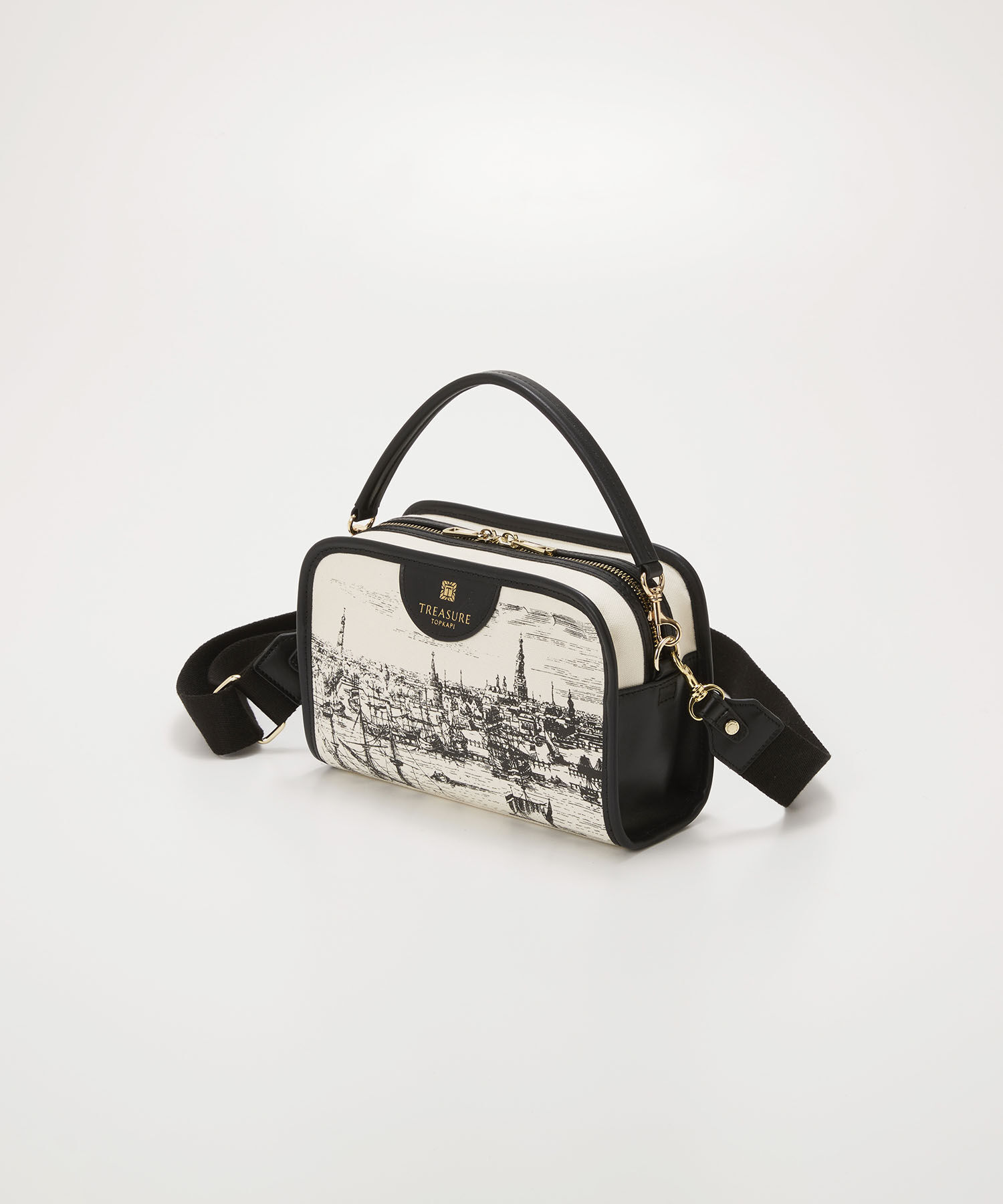 TOPKAPI TREASURE「【TREASURE TOPKAPI】キャンバス プリント ワンハンドル ショルダーバッグ」|ショルダー・メッセンジャー|