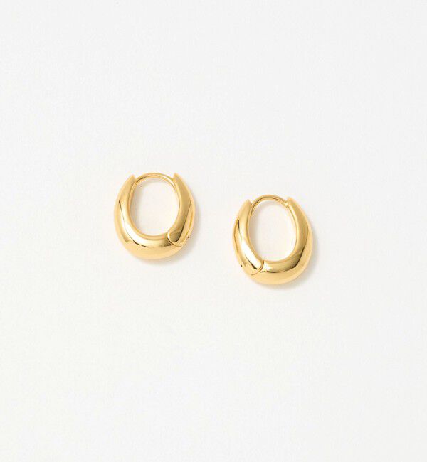 UNITED ARROWS「オーバル フープ ピアス」|ピアス|GOLD