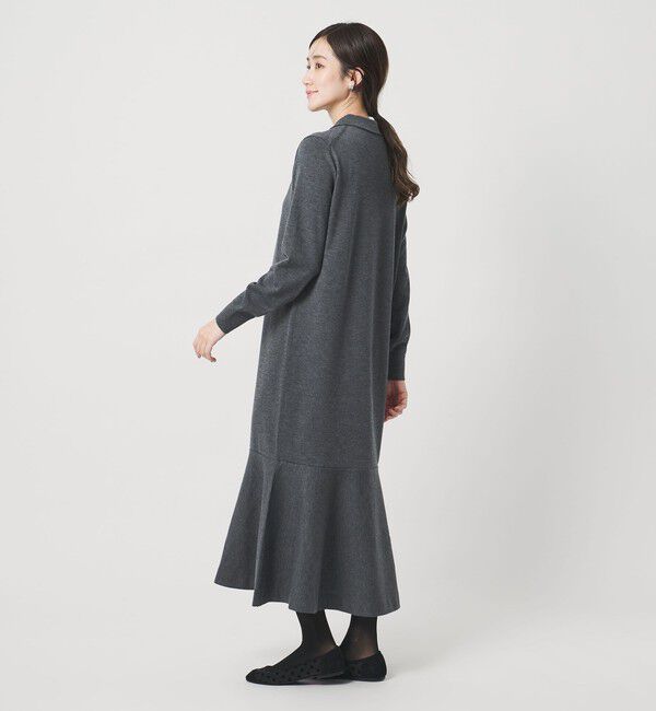 ニット ペプラム ロング ワンピース（UNITED ARROWS）｜ルミネの