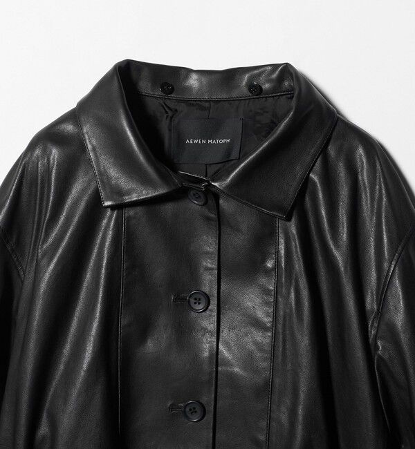 AEWEN MATOPH「＜AEWEN MATOPH＞フードラムレザーブルゾン ‐2WAY‐」|その他|