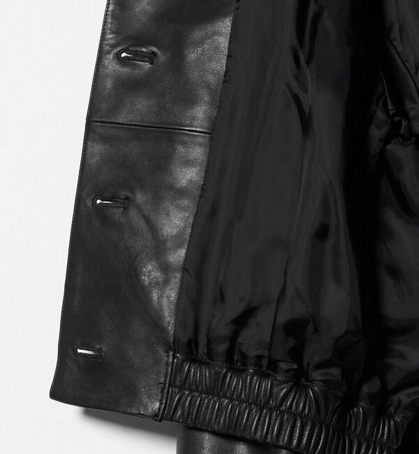 AEWEN MATOPH「＜AEWEN MATOPH＞フードラムレザーブルゾン ‐2WAY‐」|その他|