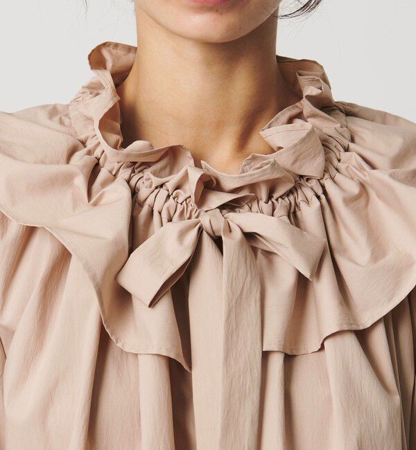 AEWEN MATOPH「＜AEWEN MATOPH＞ギャザーリボンブラウス ‐ ウォッシャブル ‐」|シャツ・ブラウス|