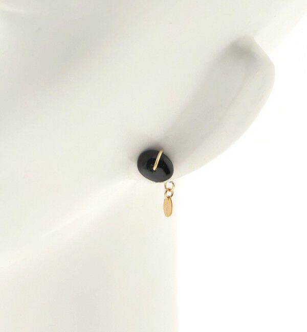 UNITED ARROWS green label relaxing「＜TARBAY＞オーバル ピアス（ブラックスピネル）」|ピアス|