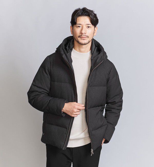 BEAUTY&YOUTH UNITED ARROWS「【WEB限定 WARDROBE SMART】LANATEC フード ダウンジャケット」|ダウン|