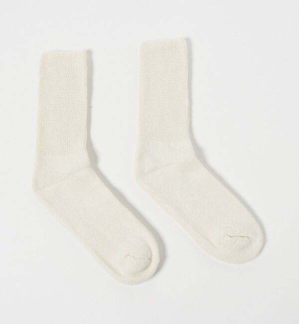 BEAUTY&YOUTH UNITED ARROWS「＜The Railroad Sock＞SOCK M/T CREW2P」|ソックス|OFF WHITE