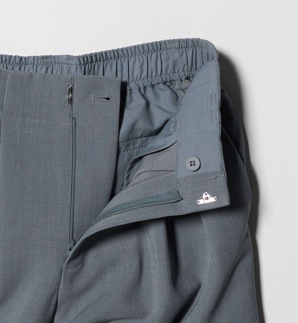 BEAUTY&YOUTH UNITED ARROWS「【WEB限定 Wardrobe DAILY MINIMAL】ウールライク ランダムタック ワイドパンツ ウォッシャブル」|スラックス|