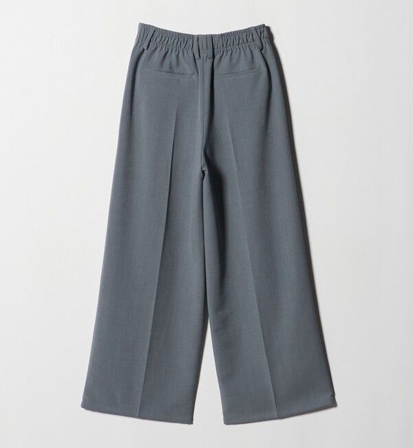BEAUTY&YOUTH UNITED ARROWS「【WEB限定 Wardrobe DAILY MINIMAL】ウールライク ランダムタック ワイドパンツ ウォッシャブル」|スラックス|