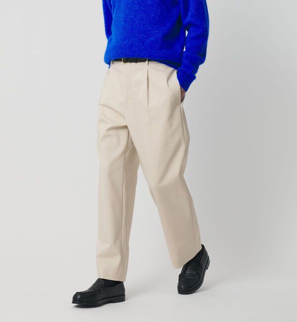 BEAUTY&YOUTH UNITED ARROWS「PROCO 1プリーツ ワイドテーパードパンツ NO.9」|チノ|