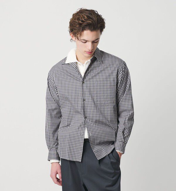 BEAUTY&YOUTH UNITED ARROWS「MUTED ギンガムチェック レギュラーシャツ FORM型」|シャツ・ブラウス|