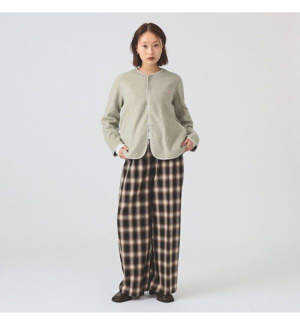 Ray BEAMS 「DANTON / FLEECE COLLARLESS JACKET」|ブルゾン・スタジャン|