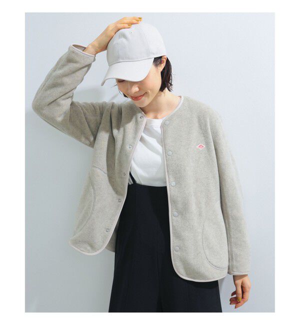 Ray BEAMS 「DANTON / FLEECE COLLARLESS JACKET」|ブルゾン・スタジャン|