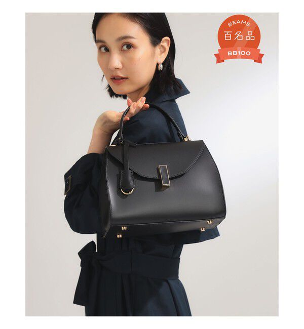 Demi-Luxe BEAMS 「【別注】GIANNI NOTARO / フラップ ハンドバッグ」|トートバッグ|別注NERO