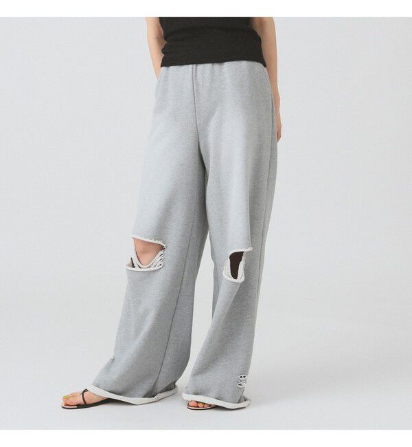 Ray BEAMS 「ダメージ スウェット パンツ」|その他|