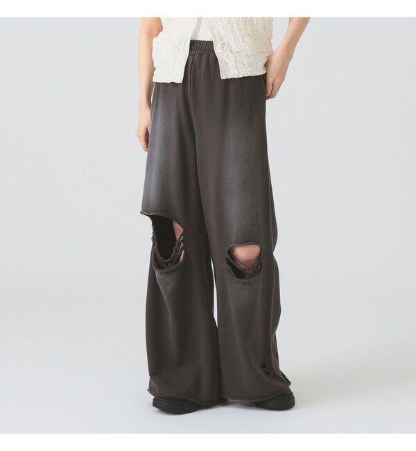 Ray BEAMS 「ダメージ スウェット パンツ」|その他|