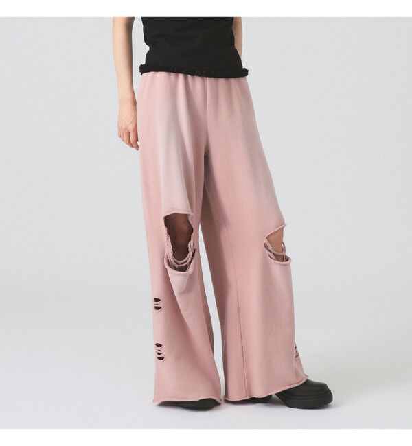 Ray BEAMS 「ダメージ スウェット パンツ」|その他|