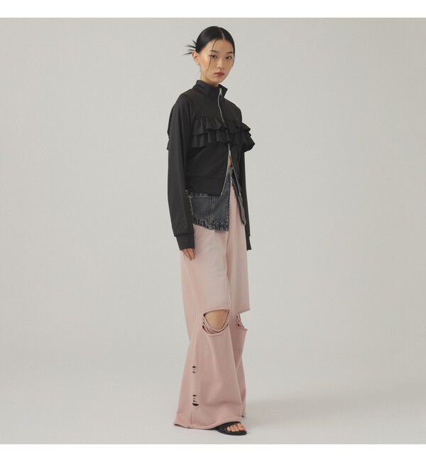 Ray BEAMS 「ダメージ スウェット パンツ」|その他|