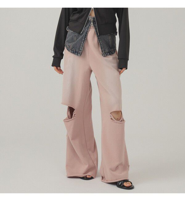 Ray BEAMS 「ダメージ スウェット パンツ」|その他|