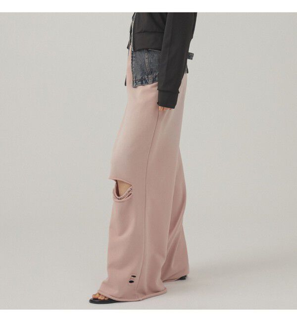 Ray BEAMS 「ダメージ スウェット パンツ」|その他|