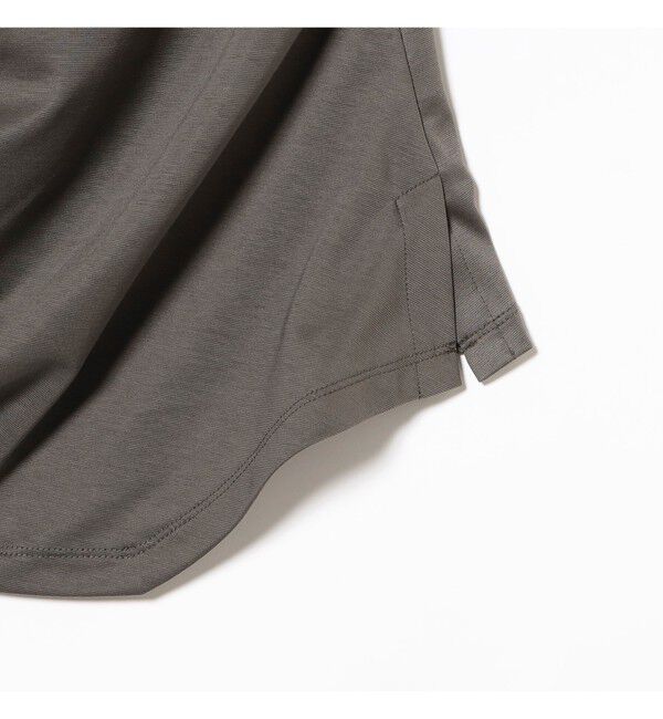 Demi-Luxe BEAMS 「アシンメトリーヘム ハーフスリーブ プルオーバー」|Tシャツ・カットソー|