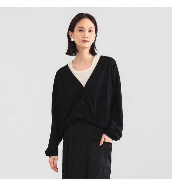 Demi-Luxe BEAMS 「COG THE BIGSMOKE / MAGGIE ウール カーディガン」|Tシャツ・カットソー|BLACK