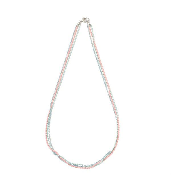 Ray BEAMS 「カラー 3チェーン ネックレス」|ネックレス|PINK/BLUE