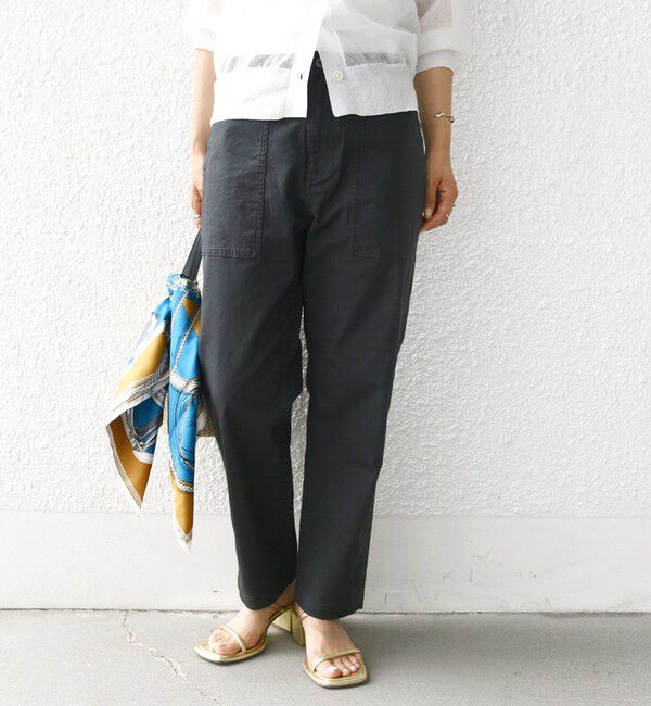 SHIPS for women「【WEB限定】ストレッチ ベーシック ベイカー パンツ」|その他|