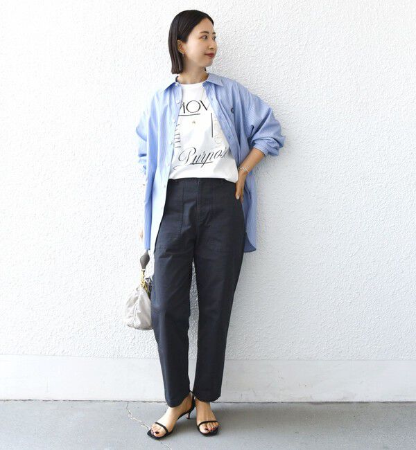 SHIPS for women「【WEB限定】ストレッチ ベーシック ベイカー パンツ」|その他|