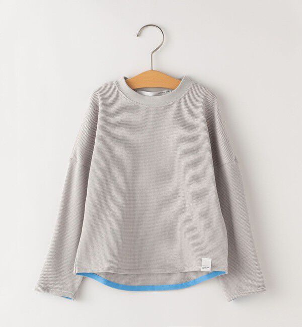 SHIPS KIDS「【SHIPS KIDS別注】THYARD:100～140cm / ソフト ワッフル 長袖 カットソー」|Tシャツ・カットソー|