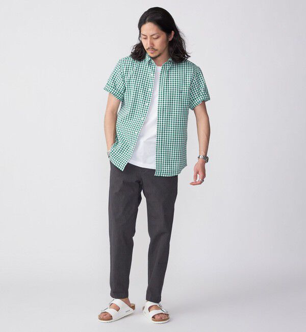 SHIPS「【WEB限定】SHIPS: 防シワ・吸水速乾 Drymix(R) ギンガムチェック パナマ シャツ」|シャツ・ブラウス|