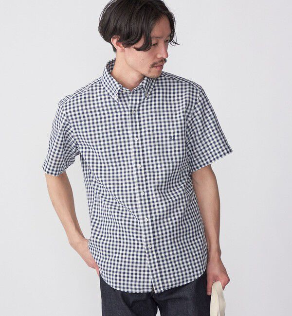 SHIPS「【WEB限定】SHIPS: 防シワ・吸水速乾 Drymix(R) ギンガムチェック パナマ シャツ」|シャツ・ブラウス|